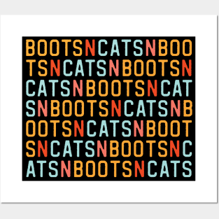 Boots n cats: Say it quickly and voila! you're a beatboxer (orange, red, and blue letters) Posters and Art